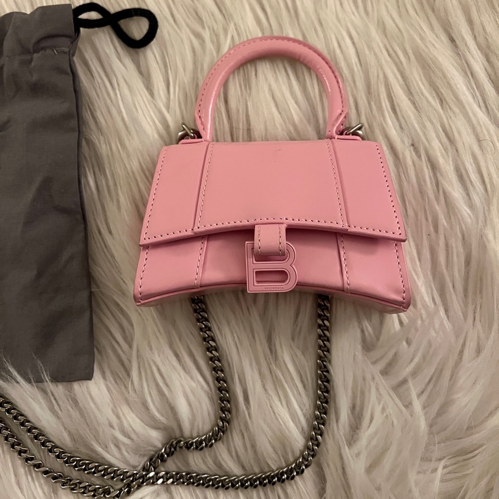 Balenciaga mini hourglass candypink